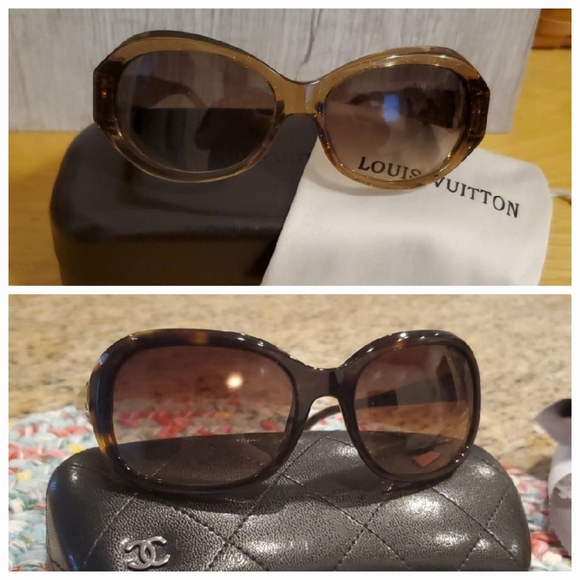 Authentic Chanel and Louis Vuitton Sunglasses Lot Like New & Excellent Condition - Picture 1 of 10